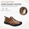thumbnail image 2 of Mens Non-slip Loafers Outdoor Casual Lightweight Retro Driving Shoes Minimalist Business Office Moccasins Yellow 10 US, 2 of 7