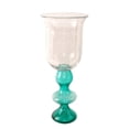 thumbnail image 1 of Jeco HD-CH002TU Porte-Bougie en Verre Cyrene 15,75 Po, Turquoise, 1 of 1