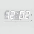 thumbnail image 2 of Smart 3d Digital Alarm Clock Wall Clocks Home Decor Digital Desk Clock With Temperature Date Time Nordic Large Table Clock, 2 of 4