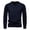 Navy, variant on Breezora Mens Cotton V Neck Knit Sweater Breathable Lightweight Pullover Classic Casual Fall Top L Size Beige