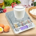 thumbnail image 4 of High Precision Digital Kitchen Scale Tempered Glass Food Scale Multifunction Scale Small Kitchen Appliances Winter Wonderland with Small Town, 4 of 7