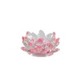 thumbnail image 2 of Crystal Flower Tealight Candle Holders/Glass Tea Light Candlestick Decor Decoration For Christmas Home Wedding Party, 2 of 6