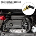 thumbnail image 3 of WANNGWE Coolant Temperature Sensor 2005-2016 for Mini R55 R56 R57 R60 R61 1.6L ONE Replacement Number# 13628602086 U25310-12523, 3 of 6