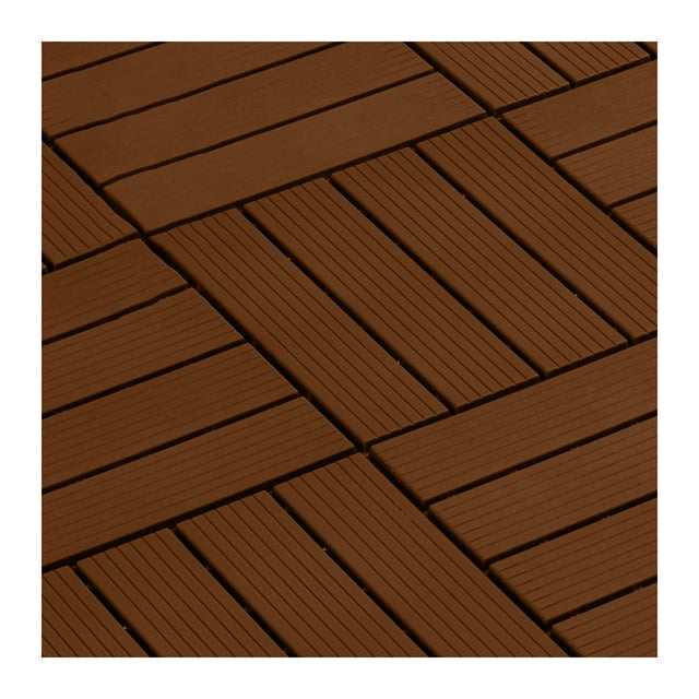 Visland 1 Pcs Floor Tile Snap Fit Multiple Mounting Styles with Open Mesh Outdoor Flooring All Weather Use Deck Tiles Household Use