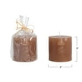 thumbnail image 4 of Creative Co-Op Creative Co-Op Unscented Face Pillar Candle, Cappuccino, 4 of 5