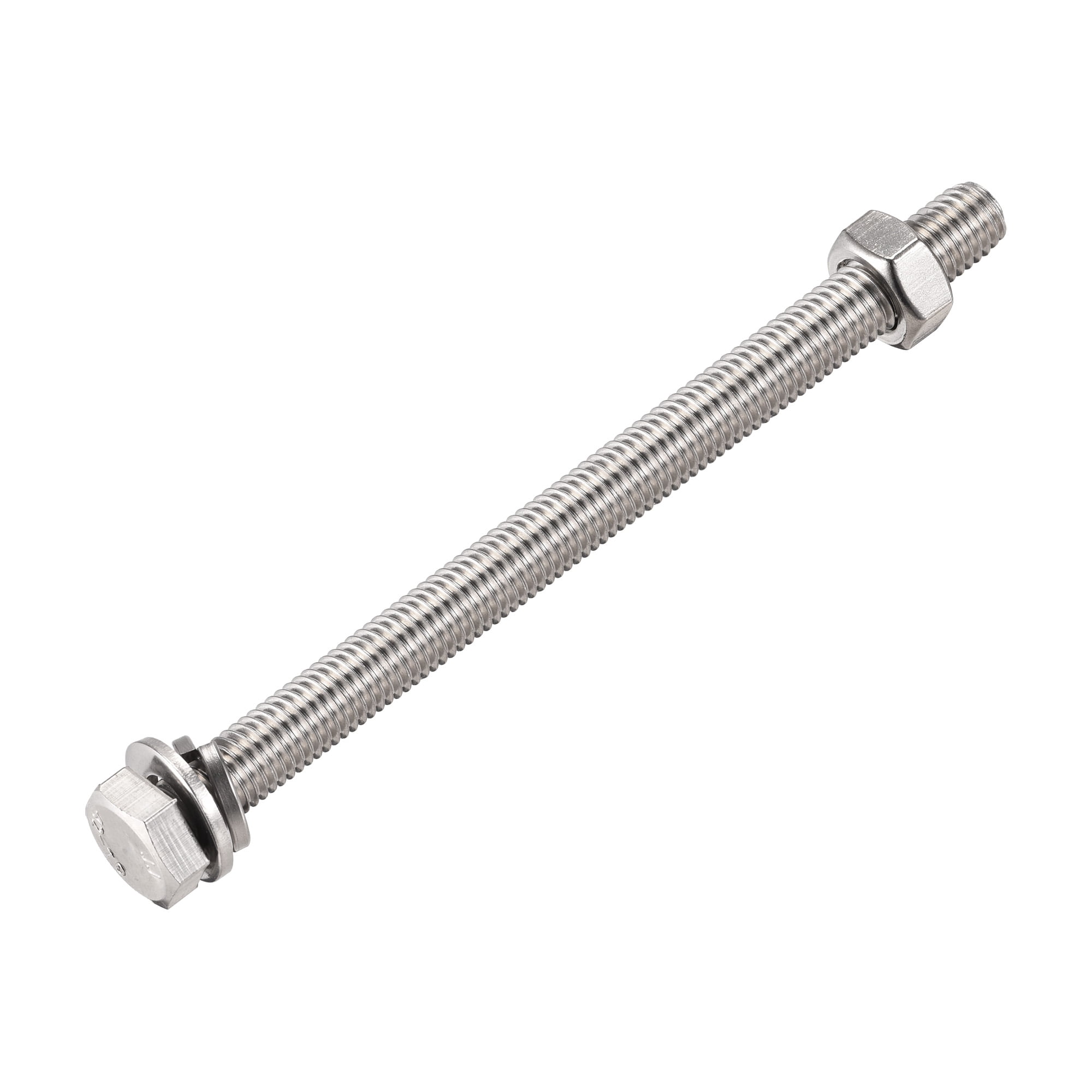 4 Écrous De Raccordement Hexagonaux M10 X 1.25 - Longueur 20mm - Acier Inox 304