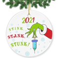 thumbnail image 1 of Adornos navideños 2021, decoración navideña 2021, regalos de cuarentena, adornos navideños 2021, decoración del árbol de Navidad, regalos para Navidad - Funny H, 1 of 4