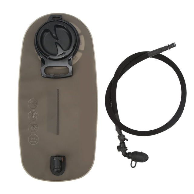 Bolsa de agua de TPU con tubo de PVC para beber, gran capacidad, para exteriores, montañismo, running, 3 l