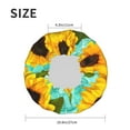 thumbnail image 6 of Balery Sunflowers With Green Leaves Shower Caps, Double Layer Waterproof Shower Cap, Double Layers Reusable Shower Cap With Soft Comfortable For Long Thick Hair Soft Bath Shower Hair Caps, 6 of 9