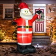 thumbnail image 2 of HOMCOM 8ft Christmas Inflatable Decor w/ Santa Claus Say Hi for Outdoor, 2 of 10
