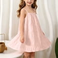 thumbnail image 3 of LOOK! Auroural Children's Summer Solid Casual Comfortable Sleeveless Camisole Dress（0-8 Years）, 3 of 9