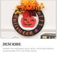 thumbnail image 2 of Inteprter Guirnalda de calabaza de Halloween, hojas de arce, conos de pino, calavera, aro de felicitación, cabeza de esqueleto de madera, colgador de Kits de decoración para fiestas Calabaza Inteprter HA069486-01, 2 of 6