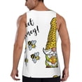 thumbnail image 3 of Easygdp Gnome Sweet Honey Men's Tank Top, Sleeveless Muscle T Shirts, Breathable, Quick-Dry, Loose for Gym, Running, Fitness - Small, 3 of 9