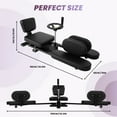 thumbnail image 6 of Leg Stretcher with 0~240° Range & 360° Casters, 6" PU Cushion Leg Stretching Split Machine with 62.2" Size & 330 LBS Capacity, Black Flexibility Stretching Machine with Steel Frame, for Home, Gym, 6 of 7