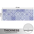 thumbnail image 5 of Kitchen Rugs Sets Of 2,Blue Ethnic Geometric Pattern Anti Fatigue Kitchen Mat Rugs Non Slip Washable,Decorative Kitchen Floor Mats for Kitchen,Sink,Laundry,17"X47", 5 of 5