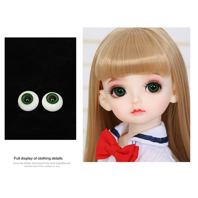 Generic 2x 6mm Doll Eyeballs Round Glass Eyes For DIY Doll Making Crafts @  Best Price Online
