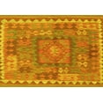 thumbnail image 1 of Ahgly Company Indoor Rectangle Southwestern Yellow Country Area Rugs, 7' x 10', 1 of 4