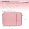 thumbnail image 2 of Tianle 12-Inch Laptop Tablet Sleeve Case Compatible with 2024-2014 Surface Pro 4/5/6/7/7+/8/9/10|Surface Laptop Go 1/2/3 12.4"|iPad Pro 12.9'' M2|Galaxy Tab S8+/S7+ Bag Water-Resistant Cover (Pink), 2 of 8