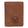 thumbnail image 4 of Marshal RFID Blocking Moose Genuine Leather Bifold Trifold Wallet for Men Gift Trifold, 4 of 7