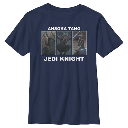 Boy s Star Wars: The Mandalorian Ahsoka Jedi Knight Graphic Tee Navy Blue X Large