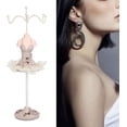 thumbnail image 2 of HELIAHO Charming Jewelry Organizer Human Model Stand, Display Earrings Necklaces, Unique Resin Material, Princess Dress Shape, Convenient and Compact, Versatile Application (Grey) CJ911-10738, 2 of 9