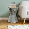 thumbnail image 6 of JONATHAN Y African Drum 17.3" White Marble Finish Ceramic Garden Stool, 6 of 6