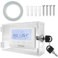 thumbnail image 2 of Thermostat Lock Box with 2 Keys Transparent Thermostat Protective Cover Acrylic Thermostat Guard Box Wall Mounted Large Thermostat Cover for Most Thermostats, 2 of 11