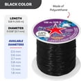 thumbnail image 6 of Stretch Magic Elastic Beading Cord - Black Color, 0.7mm in Diameter, 100-Meter (328 ft) - Easy to Knot, Strong & Stretchy String for Making Beaded Jewelry, 6 of 8