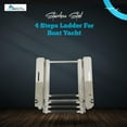 thumbnail image 2 of Marine City 4-Step Under Platform Ladder, 316 Stainless Steel, Telescoping Retractable Handrail, for Boats, Yachts, Marines & Ships Pack of 1, 2 of 7