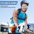 thumbnail image 2 of Gafas de ciclismo polarizadas para hombre y mujer, gafas deportivas para bicicleta de montaña, antiuv400, con 5 lentes intercambiables ER, 2 of 5