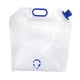 thumbnail image 2 of Bolsa contenedora de agua, jarra de agua de emergencia, plegable, congelable, ahorra espacio, portátil, bolsa de almacenamiento para acampar y hacer 10 litros, 2 of 9