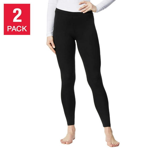 32 Degrees Heat Women's Leggings Sz M Pant 2-Pack Black