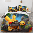 thumbnail image 1 of Baokemeng Bedding Set Of Three, Microfiber, Cartoon Duvet Cover, Suitable For Bedroom Decoration-Vinsniv, 1 of 4