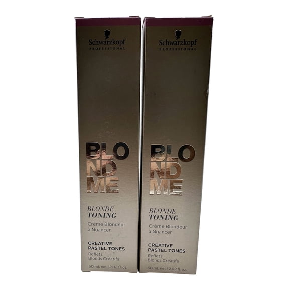 Schwarzkopf BlondeMe Blonde Toning Creative Pastel Tones Lilac 2.02 oz Set of 2