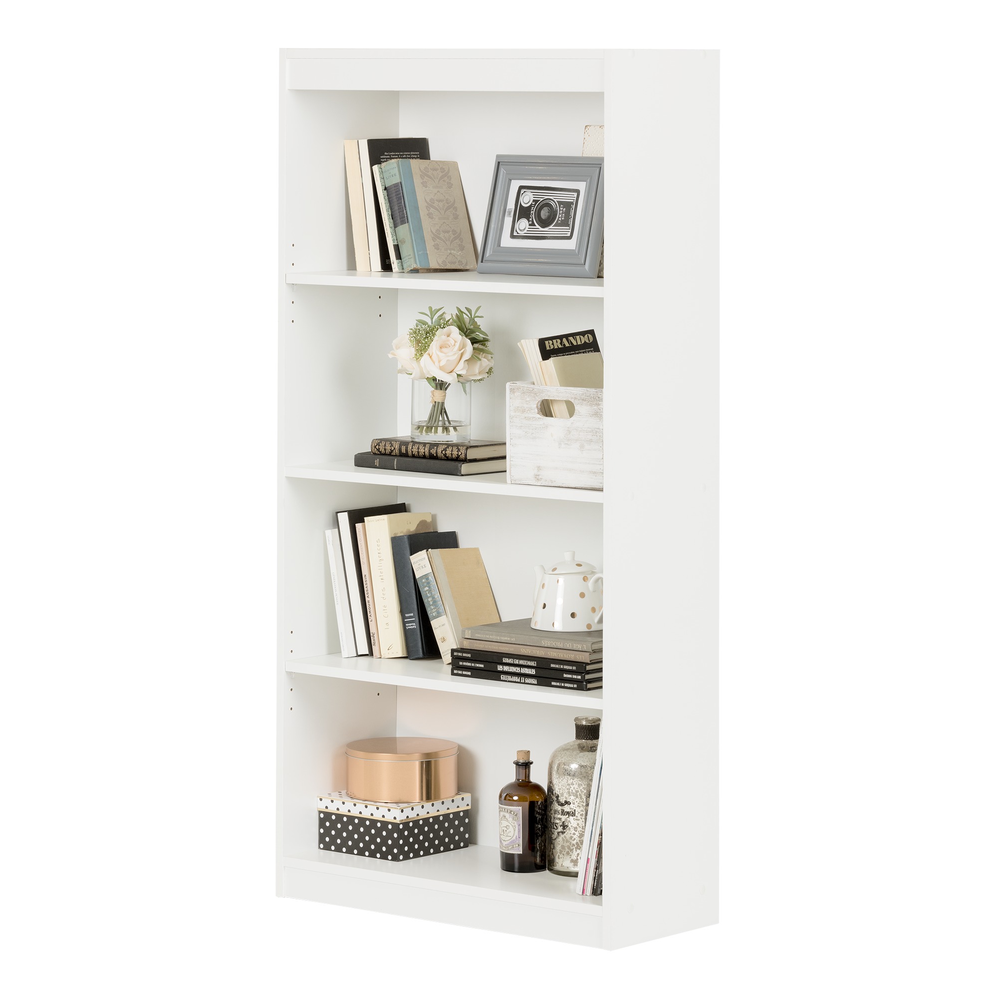 South Shore Smart Basics 4-Shelf 56" Bookcase, Multiple Finishes - image 3 of 7