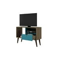 thumbnail image 2 of Manhattan Comfort Bromma 35" TV Stand in Oak and Aqua, 2 of 5
