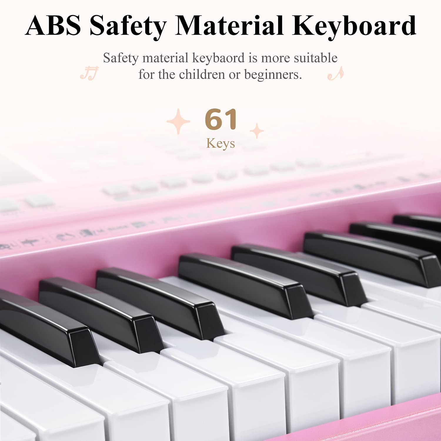 Eastar 61 Key Wooden Classic Digital Piano Full Size Keyboard for