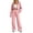 Pink, variant on TZZQ Women 2 Piece Outfits Oversized Long Sleeve Zip Up Hoodie Sweatshirts Baggy Wide Leg Elastic Waist Drawstring Pants with Pockets Soft Lounge Matching Sets Airport Travel Tracksuits Pink M