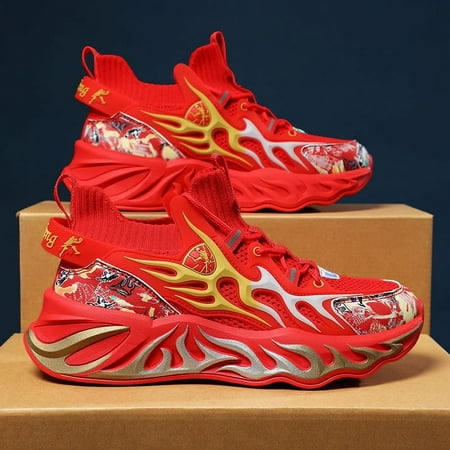 

2024 Spring New Camouflage Flying Woven Beacon Casual Running Sneaker