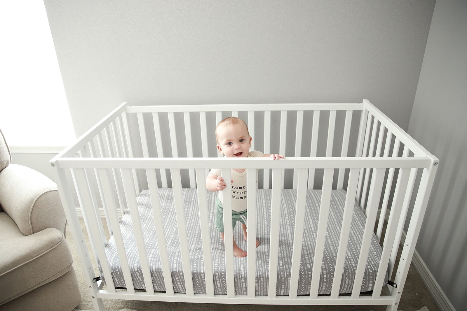 One Kind Premium Bamboo Fitted Crib Sheet for Standard Baby Cribs | Mudcloth