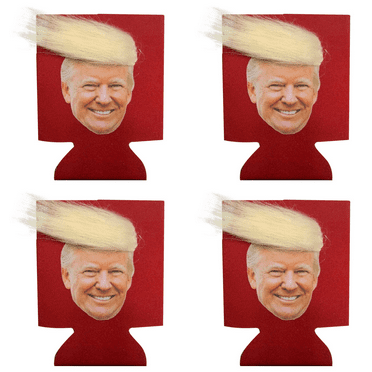 4 Pack Trump Drink Can Cooler - 2024 Beer Can Cooler Cover Party Favor Game Night Beverage Insulator