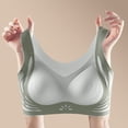 thumbnail image 6 of Women's Fixed Cup Seamless Bra Plus Size Wireless Vest Underwear, Side Smoothing Hide Side Fat Support, Thin Breathable Sleep Bralette, 6 of 6