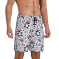 thumbnail image 2 of Wukai I Love USA Men’s Short Pajama Pants With Pockets Soft Sleep Pj Shorts for Men-X-Large, 2 of 6