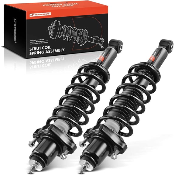 A-Premium Complete Struts Coil Springs Assembly Compatible with Jeep Compass Patriot 2007-2010 L4 2.0L 2.4L Rear Driver and Passenger Side 2-PC Set