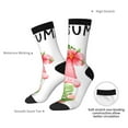 thumbnail image 4 of Picia Hello Summer Gnome Print Athletic Socks for Men & Women – Cushioned Moisture-Wicking Crew Socks for Sports, Running, and Training, Soft & Breathable Size 5-11, 4 of 6