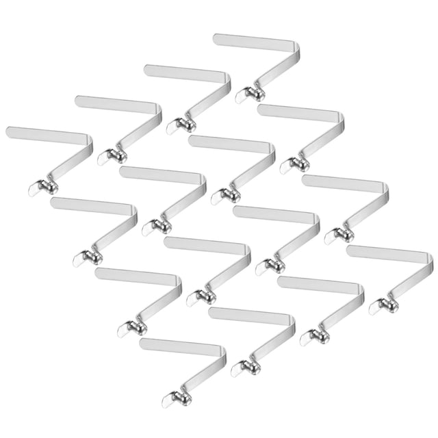 Unique Bargains 6.4x5mm Kayak Paddle Snaps, Hollow Button Single Pin Lock Tube Spring Clips for Tent Pole, 16 Pack