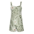 Mrigtriles Women Romper Summer Comfy Sleeveless Short Jumpsuits Dressy