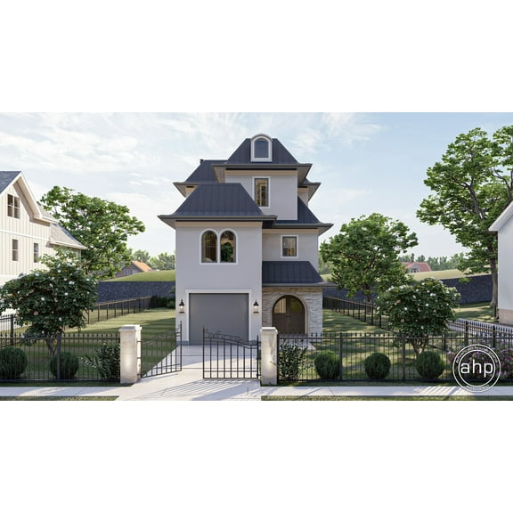 Advanced House Plans: Builder Ready Blueprints | Chateaubriant 30140 | 3 Story Plan