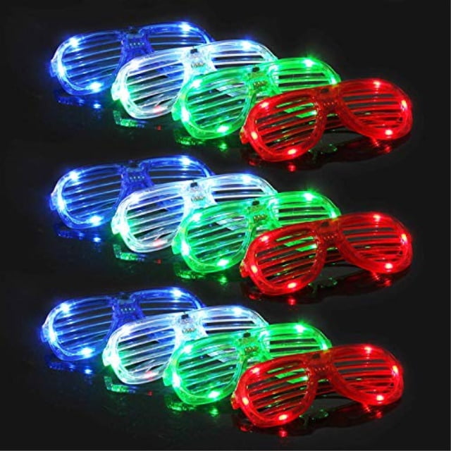 m.best led light up glasses bulk party favors glow in the dark led