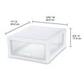 thumbnail image 2 of Sterilite 15L Stacking Drawer- White, 2 of 3